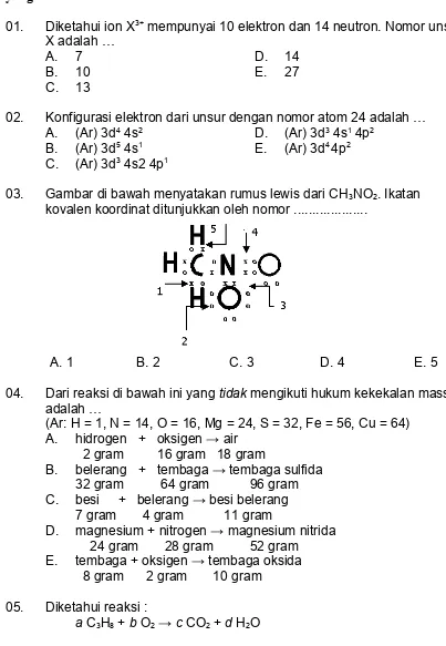 Gambar di bawah menyatakan rumus lewis dari CH3NO2. Ikatan 