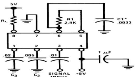 Gambar 1.  Rangkaian Tone Decoder  LM567