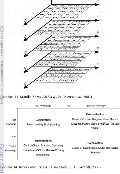 Gambar 14  Keterkaitan FMEA dalam Model SECI (Arendt, 2008) 