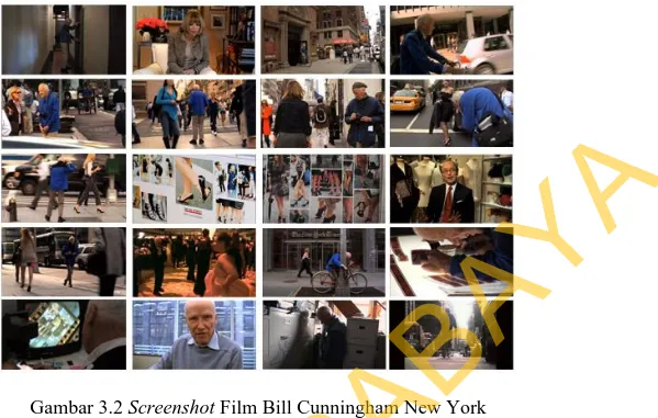 Gambar 3.2 Screenshot Film Bill Cunningham New York 