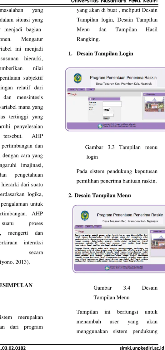 Gambar  3.3  Tampilan  menu  login  