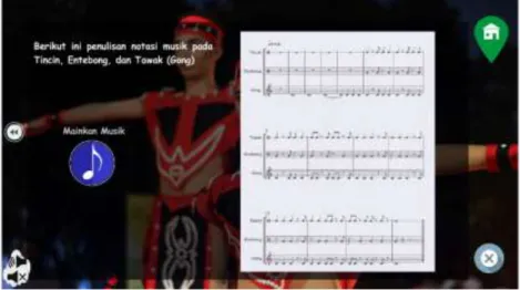 Gambar 9 : Musik dan Notasi musik iringan Tari Pinggan  (Sumber: Nurmila 2021) 