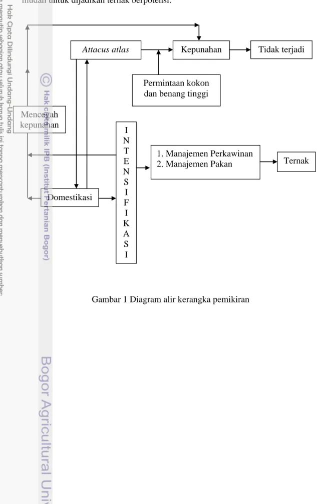 Gambar 1 Diagram alir kerangka pemikiran 