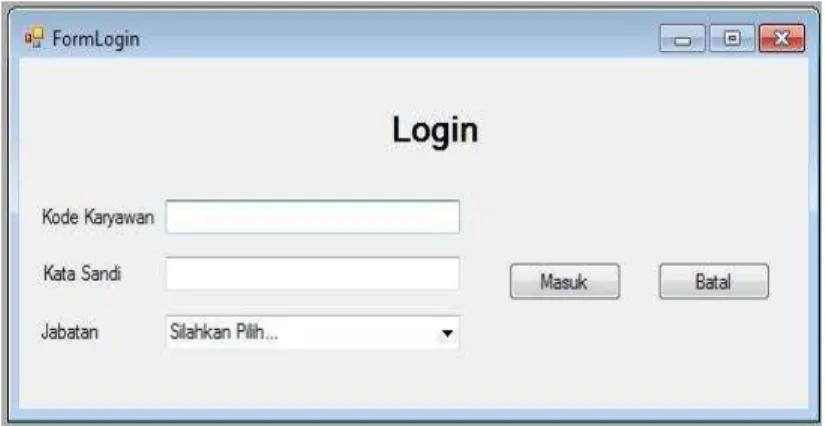 Gambar 4.1 Halaman Login 