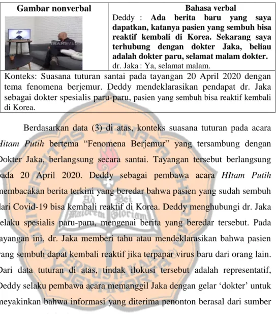 Gambar nonverbal  Bahasa verbal 