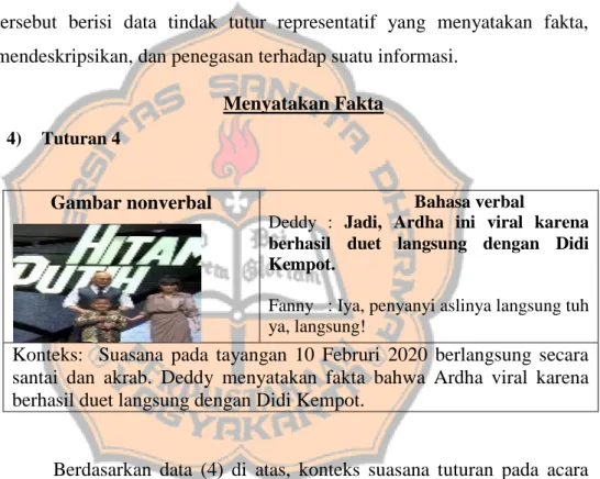 Gambar nonverbal  Bahasa verbal 