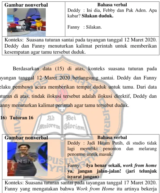 Gambar nonverbal  Bahasa verbal 