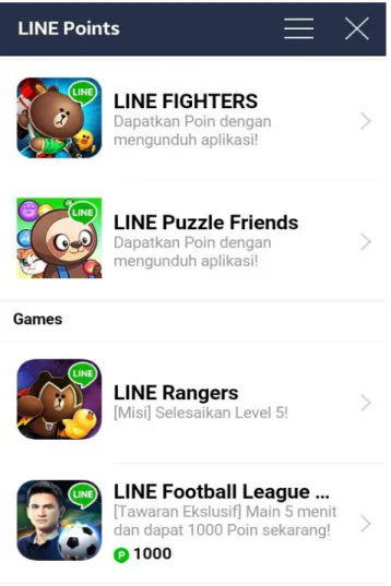 Gambar 1.9 Halaman Koin Gratis LINE 