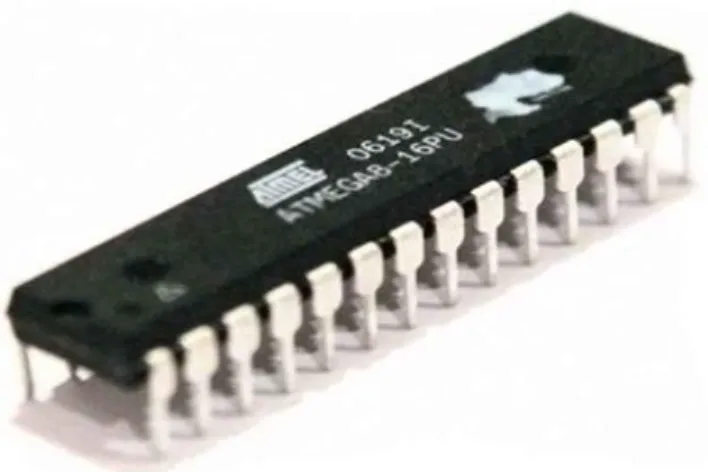 Gambar 3.4 pinout ATMega 8 