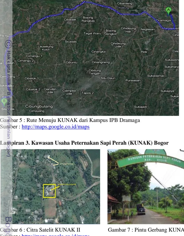Gambar 6 : Citra Satelit KUNAK II          Gambar 7 : Pintu Gerbang KUNAK  Sumber :  http://maps.google.co.id/maps   