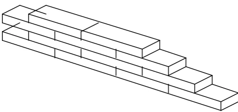 Gambar 2. 3. Pasangan dinding ½ bata. 