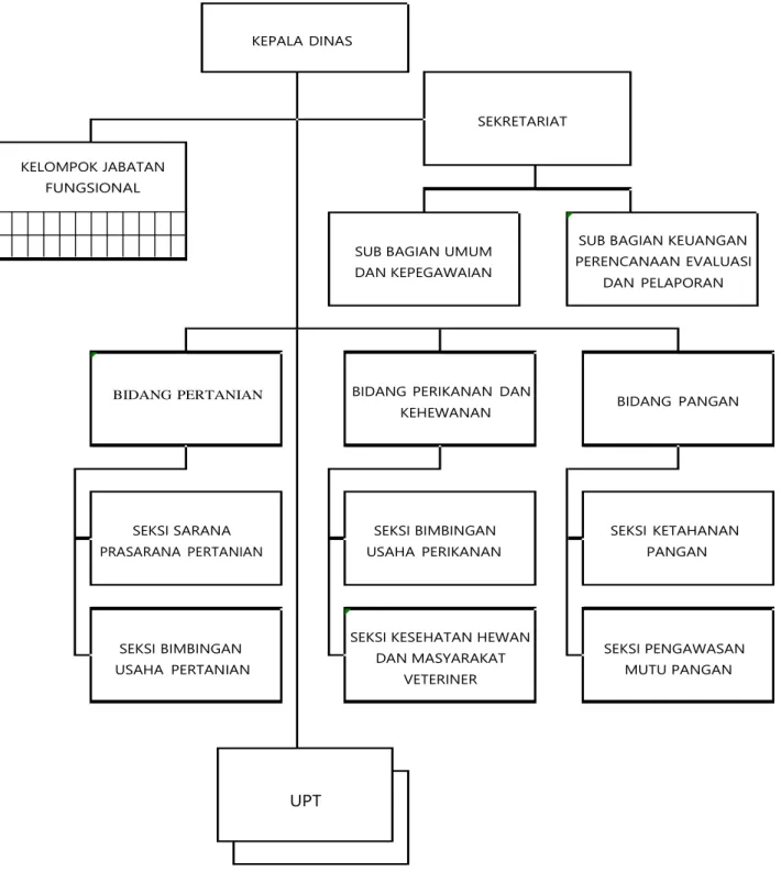 Gambar 1.1. Struktur Organisasi Dinas Pertanian dan Pangan 
