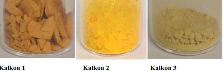 Gambar 2 Produk Hasil Sintesis Kalkon 