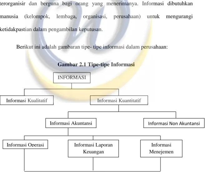 Gambar 2.1 Tipe-tipe Informasi 