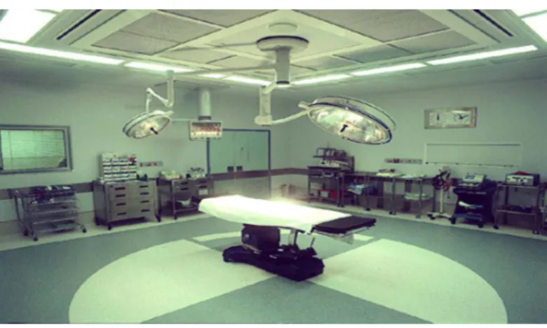 Gambar : Contoh Suasana Ruang Operasi Umum/General (42 m²)  Sumber : Dirjen Bina Pelayanan Penunjang Medik dan Sarana Kesehatan  3