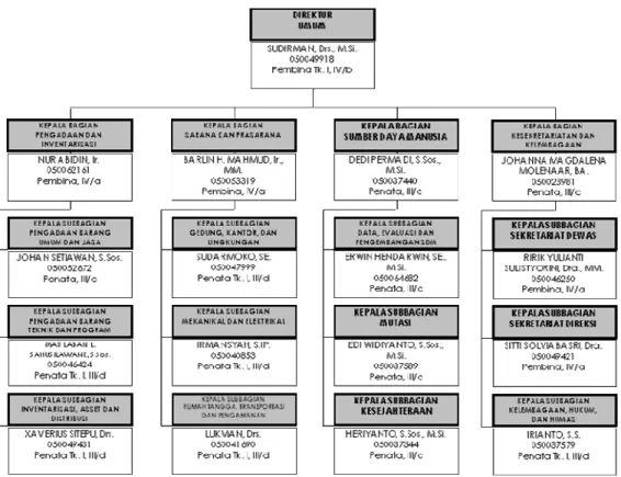 Gambar 3.5 Struktur Organisasi Direktorat Umum 