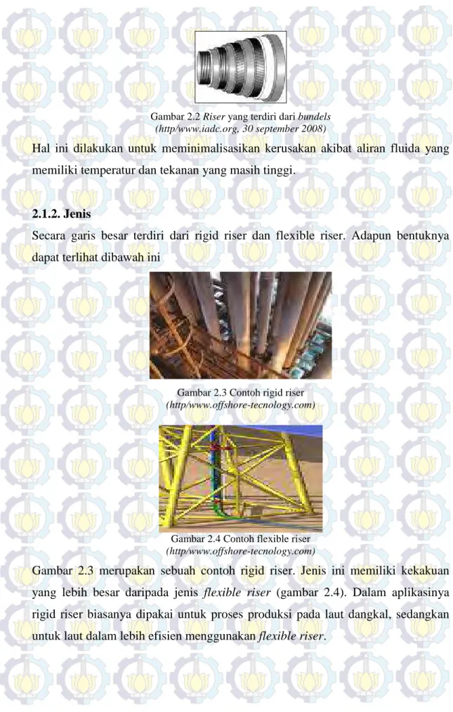 Gambar 2.2 Riser yang terdiri dari bundels  (http/www.iadc.org, 30 september 2008) 
