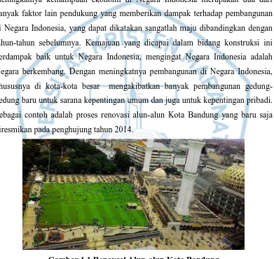 Gambar 1.1 Renovasi Alun-alun Kota Bandung 