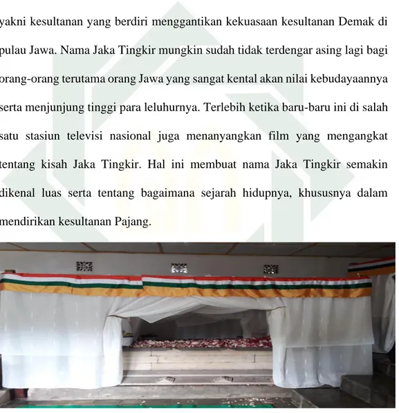 Gambar 1. Makam Sultan Hadiwijaya di Dukuh Butuh, Desa Gedongan, Kecamatan 