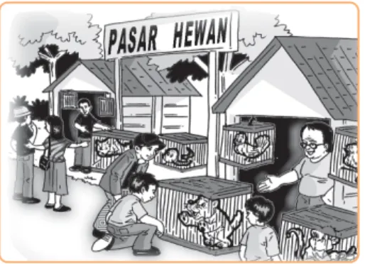 Gambar 6.6 Pasar hewan
