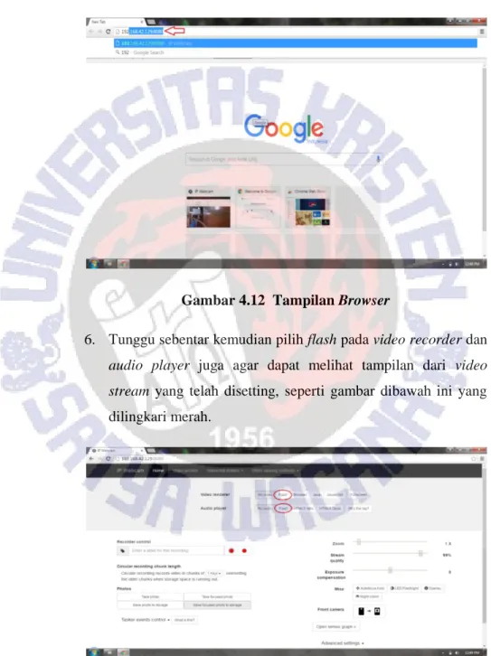 Gambar 4.12  Tampilan Browser  