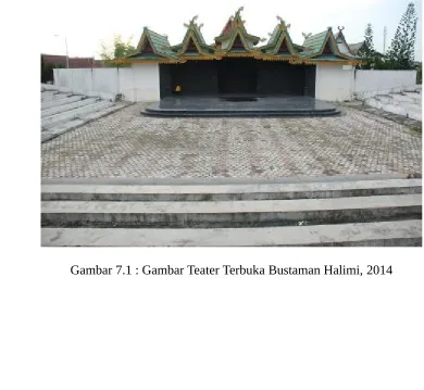 Gambar 7.1 : Gambar Teater Terbuka Bustaman Halimi, 2014