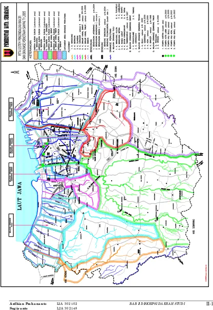 Gambar 2.3. Peta lokasi sistem drainase Kota Semarang