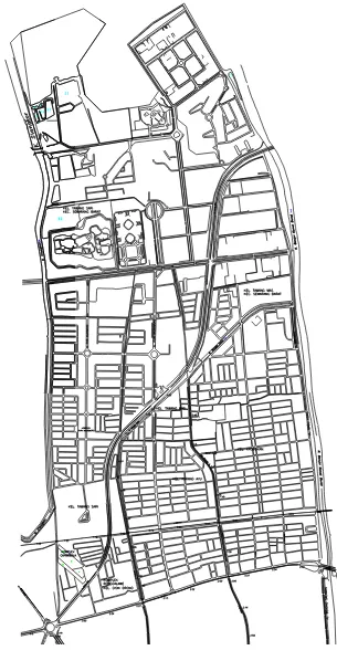 Gambar 5.1  Site plan kawasan Puri Anjasmoro dan sekitarnya  