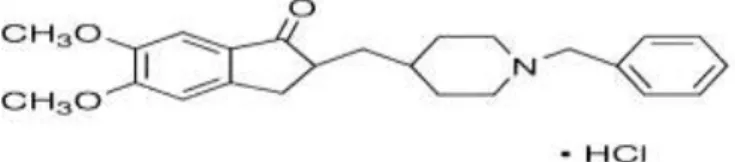 Gambar 3. Donepezil hidroklorida (E2020, Aricept®) 