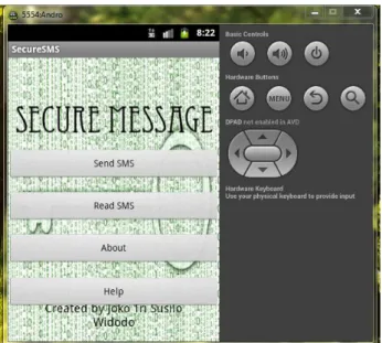 Gambar 4.2 Tampilan Send SMS 