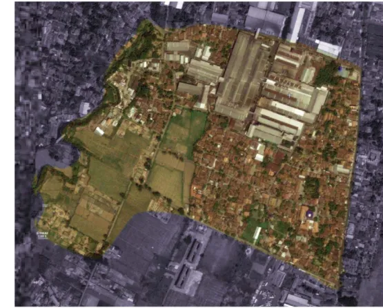Gambar 8. Peta Lokasi Industri Rokok PT. Djarum  (Sumber:  http://maps.google.com/2010 )  