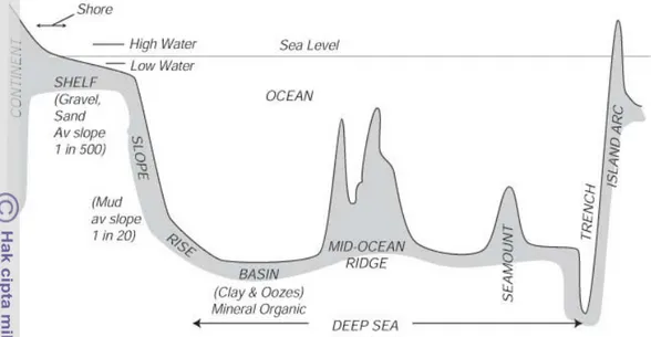 Gambar 2. Skematis utama dari gambar dasar laut (Stewart, 2008). 