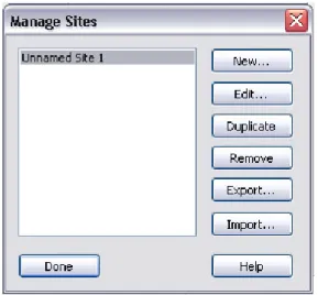 Gambar 3.1 Window Manage site 