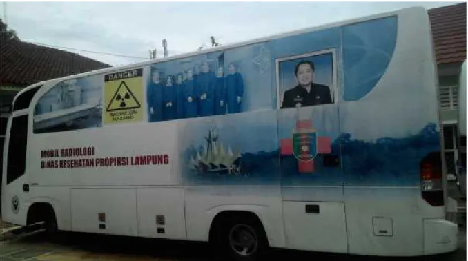 Gambar 2 : Rumah Sakit Keliling (Mobile Clinic) Dinas Kesehatan Provinsi Lampung (Mobil Radiologi)