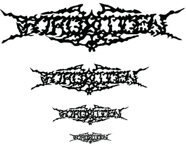 Gambar 11. Visibiliy pada logo band Forgotten pada album “Obsesi Mati”