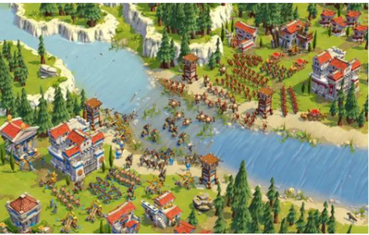 Gambar 2.5 Antarmuka gameplay game Age of Empires [3] 