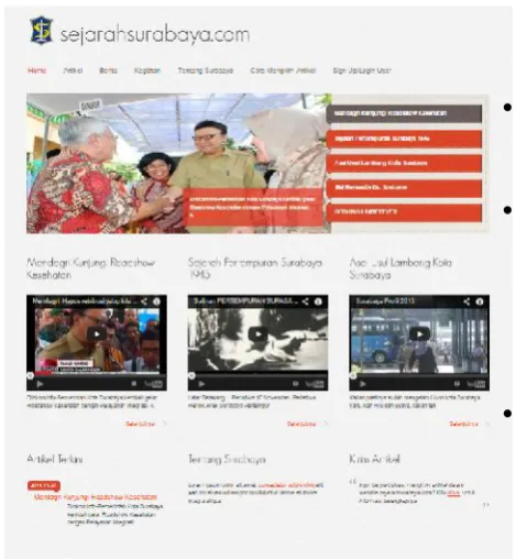 Gambar 5. Tampilan Utama Aplikasi Website