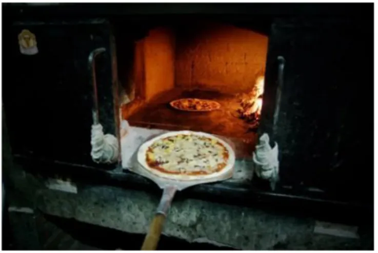Gambar 1 : Tungku batu yang digunakan untuk memanggang pizza  