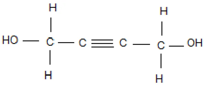 Gambar 2.2 Rumus molekul butinediol (Anonim b , 2009) 