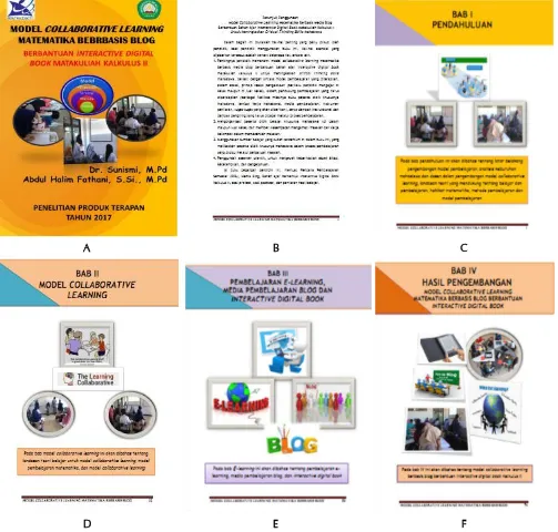 Gambar 5 A. Cover Buku Model Collaborative Learning; Learning.B. Petunjuk Penggunaan Buku Model Collaborative Learning; C