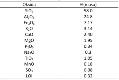 Tabel 10. Komposisi kimia fly ash 