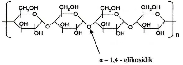 Gambar 4.3. Struktur Molekul Amilosa 