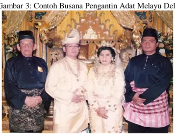 Gambar 3: Contoh Busana Pengantin Adat Melayu Deli 