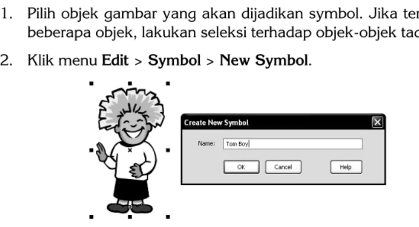 Gambar 8-4: Kotak dialog Create New Symbol untuk memberi nama  symbol baru 
