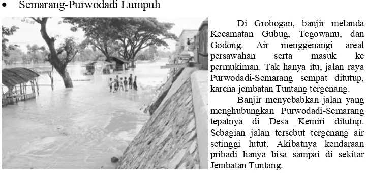 Gambar 1.1. TERGENANG AIR : Banjir yang melanda Kecamatan Gubug, Grobogan 