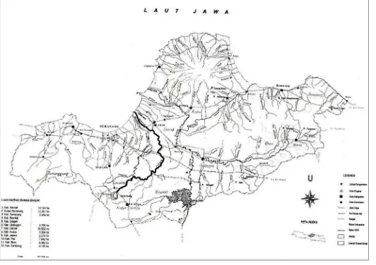 Gambar 1.2. Peta Lokasi Sungai yang akan Dinormalisasi
