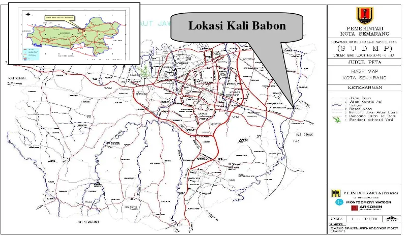 Gambar 1.3 : Peta Lokasi Kali Babon 