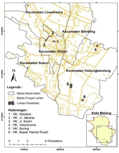 Gambar 1. Lokasi Plot penelitian. 