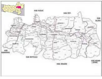 Gambar 2.4. Peta Administratif Kabupaten Grobogan 