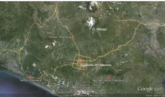 Gambar 1. 1 Foto Satelit Daerah Pembangunan Rest Area Provinsi DIY 
